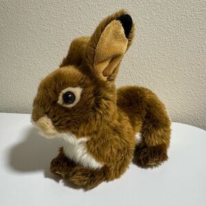 10” Length, Brown Plush Rabbit
